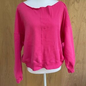 bobi Pink Crew Neck Sweater